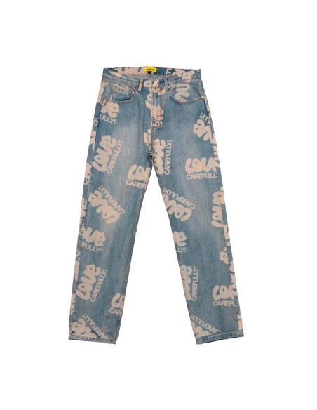 Market - Pantalones Love Carefully Laser Deni