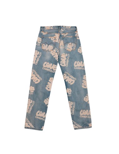 Market - Pantalones Love Carefully Laser Deni