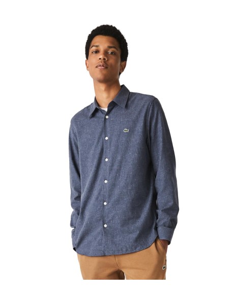 Lacoste - Camisa Slim Fit en Cambray