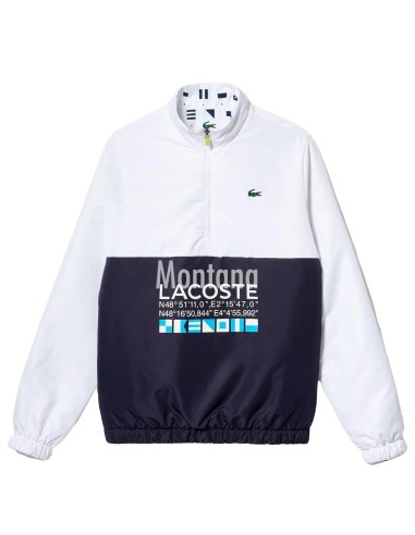 Lacoste - Sudadera Reversible con Estampado