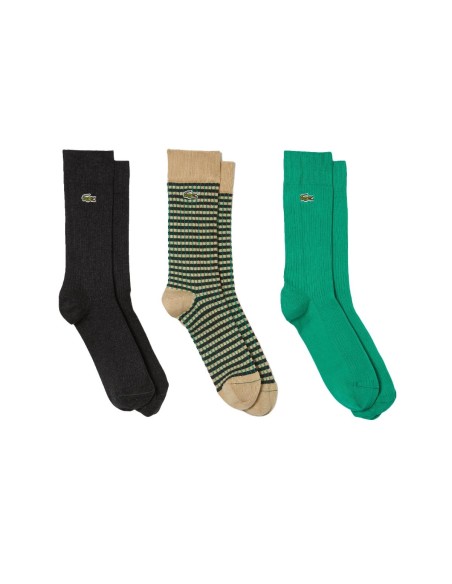 Lacoste - Pack x3 de Calcetines con Logo
