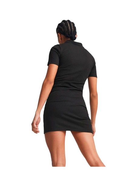 Puma  - Vestidos Classics Ribbed V-Collar