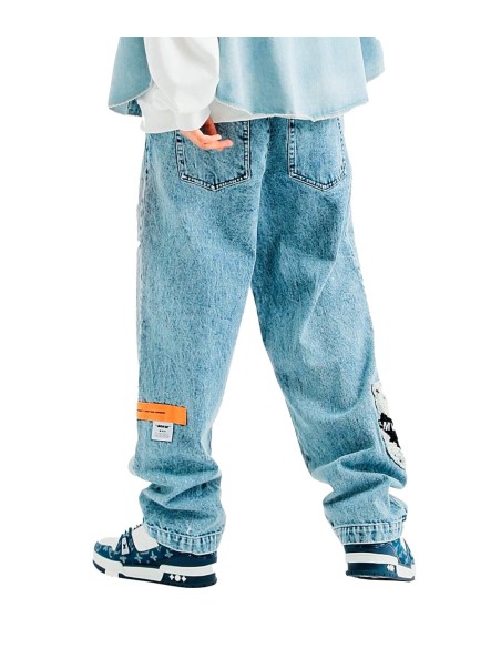 Mod Wave Movement - Pantalón Vaquero Teddy