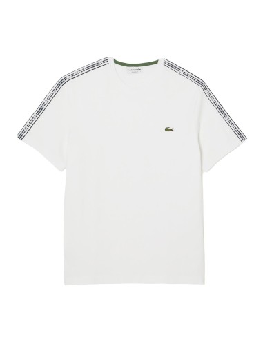 Lacoste - Camiseta Regular Fit con Raya de Logo