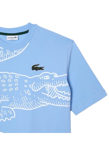 Lacoste - Camiseta de Manga Corta con Logo