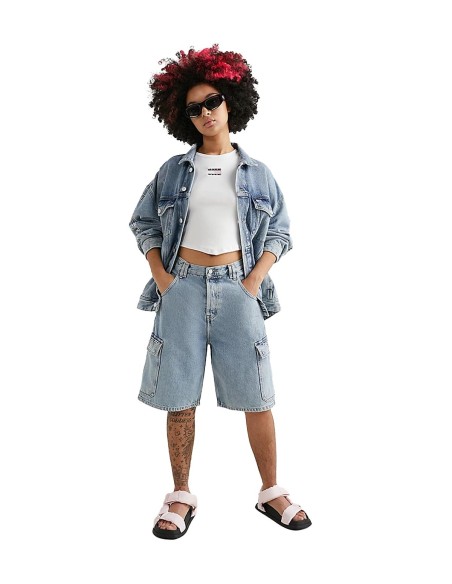 Tommy Jeans - Crop Top de Punto Elástico