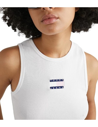 Tommy Jeans - Crop Top de Punto Elástico