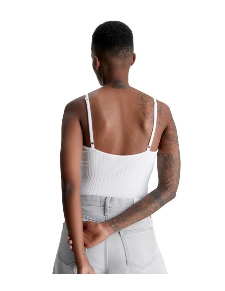 Calvin Klein - Camisetas Zipper Rib Strappy B, Yaf