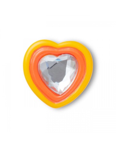 Crocs  - Accesorios Yellow Orange Heart Gem