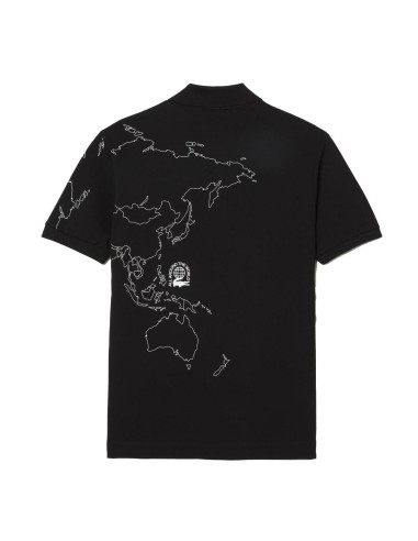 Lacoste - Polo de Algodón con Print