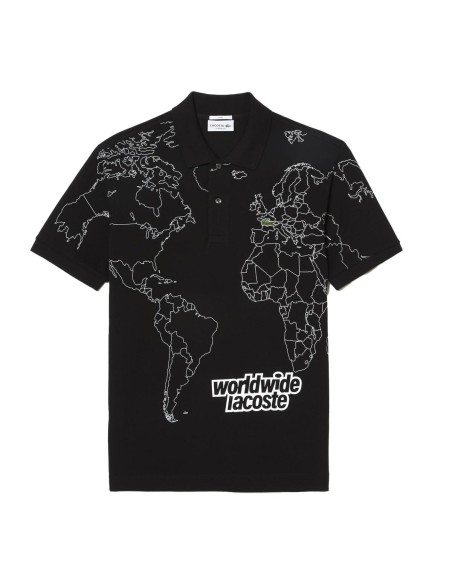 Lacoste - Polo de Algodón con Print