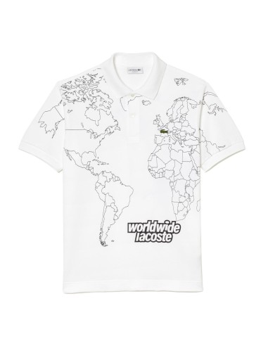Lacoste - Polo en Piqué de Algodón con Print