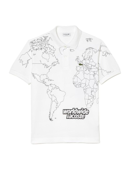 Lacoste - Polo en Piqué de Algodón con Print