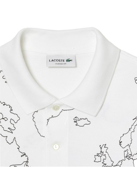 Lacoste - Polo en Piqué de Algodón con Print