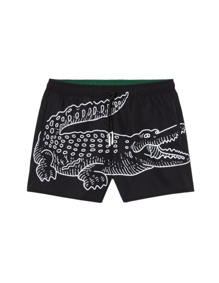 Lacoste - Bañador Estampado Cocodrilo