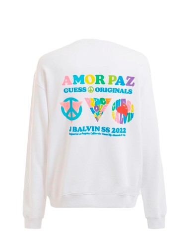 GUESS x J Balvin - Sudadera con Logo Frontal