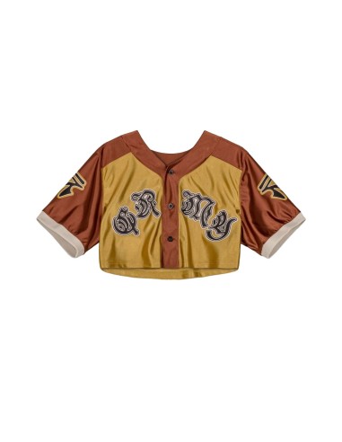 Grimey - Camisetas Satin Crop Baseball Jerse