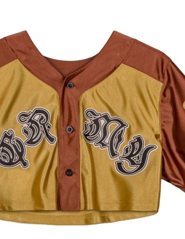 Grimey - Camisetas Satin Crop Baseball Jerse