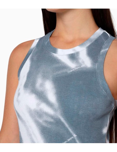 Calvin Klein - Vestidos Motion Blur Aop Rib, 0Im