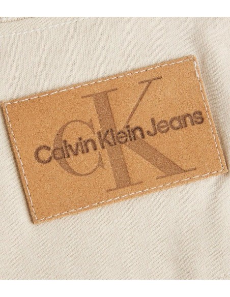 Calvin Klein - Sudaderas Leather Patch Boxy T, Aci