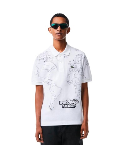 Lacoste - Polo en Piqué de Algodón con Print