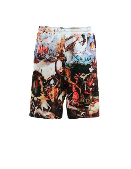 But Not  - Pantalones Bermuda Triacetato Stampa