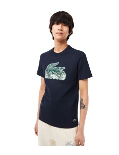 Lacoste - Camiseta de Manga Corta con Estampado