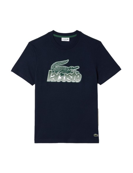 Lacoste - Camiseta de Manga Corta con Estampado