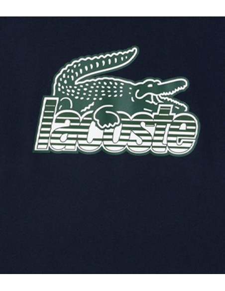 Lacoste - Camiseta de Manga Corta con Estampado