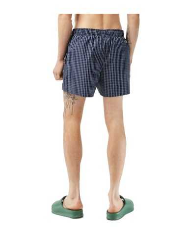 Lacoste - Bañador Ancho con Estampado de Cuadros
