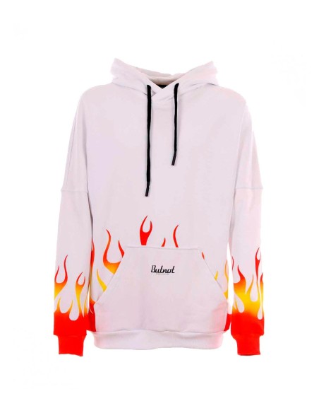 But Not - Sudadera con Capucha con Llamas Estampadas