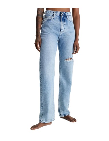 Calvin Klein - Pantalones High Rise Straight, 1Aa