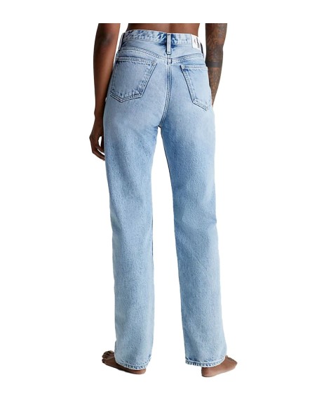 Calvin Klein - Pantalones High Rise Straight, 1Aa