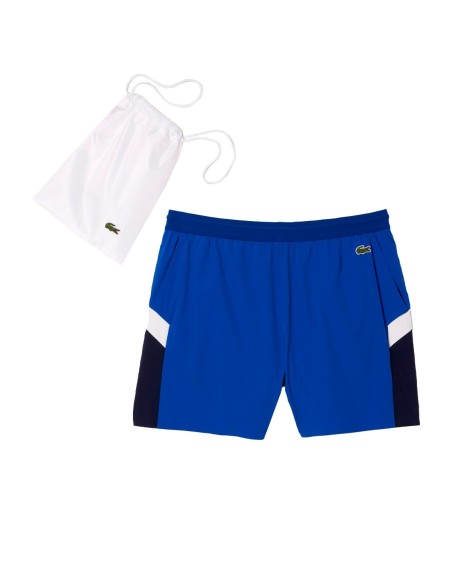 Lacoste - Bañador Tricolor con Logo