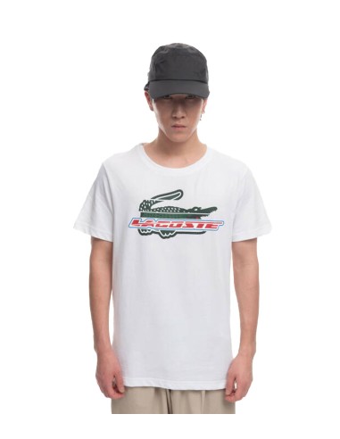 Lacoste - Camiseta de Manga Corta con Logo