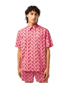 Lacoste - Camisa de Manga Corta con Estampado