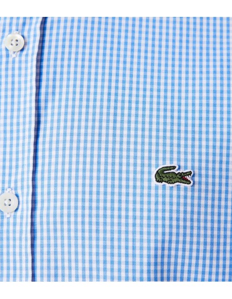 Lacoste - Camisa De Cuadros Con Logo