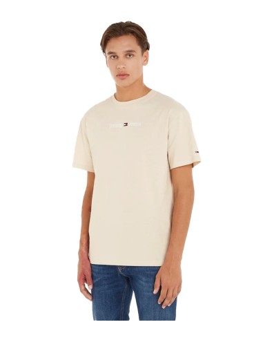 Tommy Jeans - Camiseta Clásica de Logo Bordado