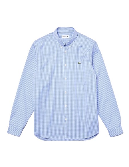 Lacoste - Camisa De Cuadros Con Logo