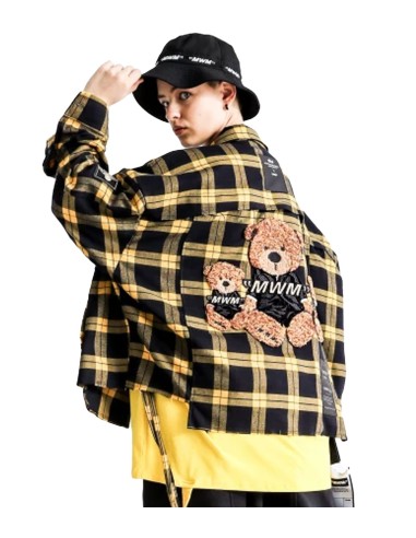 Mod Wave Movement - Camisa de Cuadros y Botones