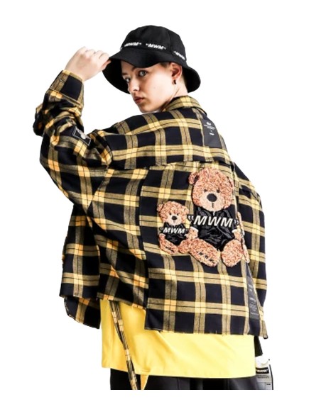 Mod Wave Movement - Camisa de Cuadros y Botones