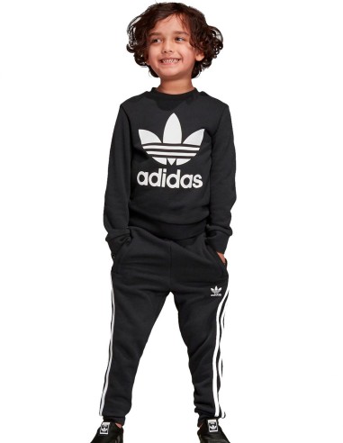 Adidas - Chándal para Niño Negro - CREW SET