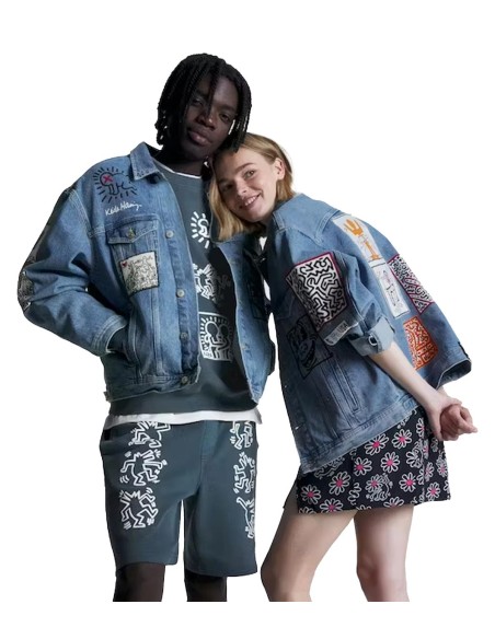 Tommy Jeans x Keith Haring - Chaqueta Vaquera Unisex con Estampado