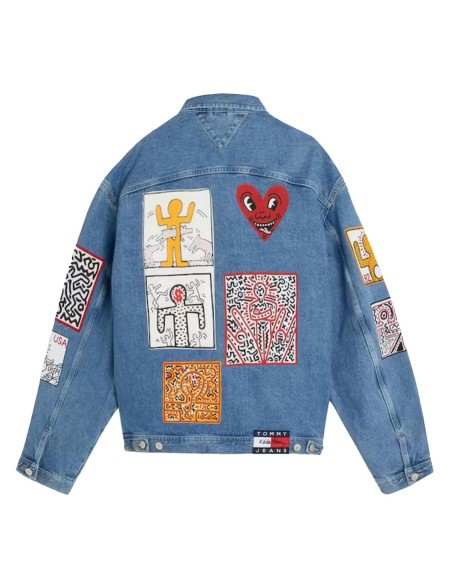 Tommy Jeans x Keith Haring - Chaqueta Vaquera Unisex con Estampado