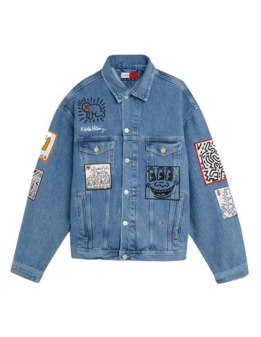 Tommy Jeans x Keith Haring - Chaqueta Vaquera Unisex con Estampado