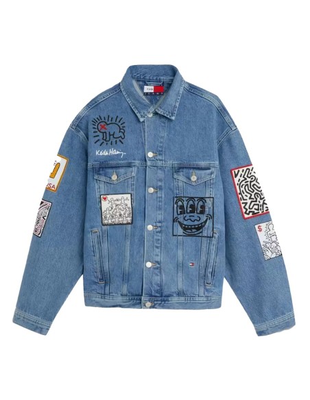 Tommy Jeans x Keith Haring - Chaqueta Vaquera Unisex con Estampado