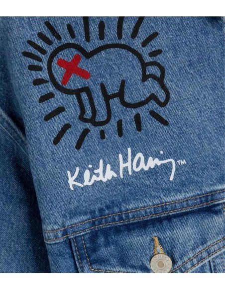 Tommy Jeans x Keith Haring - Chaqueta Vaquera Unisex con Estampado