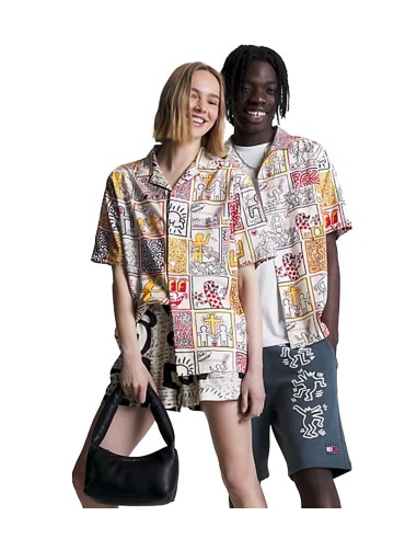 Tommy Jeans x Keith Baring - Camisa Unisex con Estampado