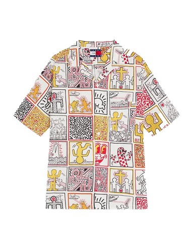 Tommy Jeans x Keith Baring - Camisa Unisex con Estampado