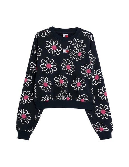 Tommy Jeans x Keith Haring - Sudadera Dancing Flowers